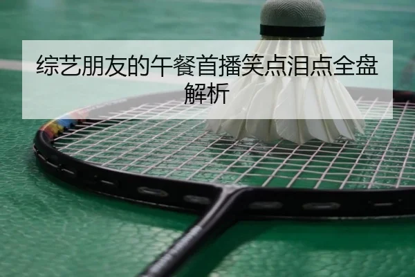 综艺朋友的午餐首播笑点泪点全盘解析